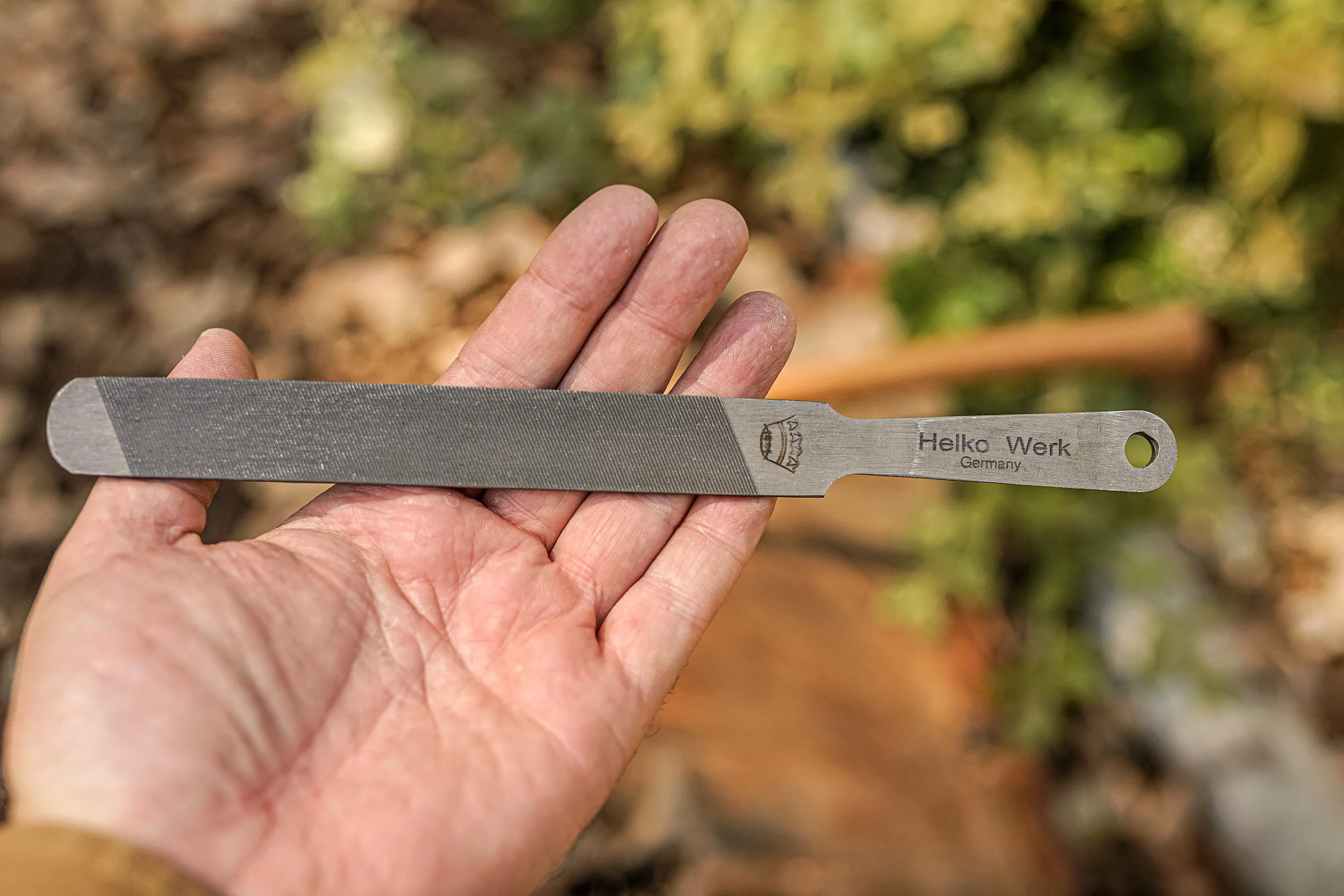 Dual-Sided Axe Sharpening File – Fine & Coarse Grit — Helko North